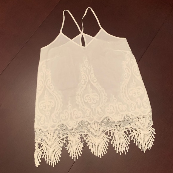 Acemi Tops - 4/$12 Embroidered Halter Top